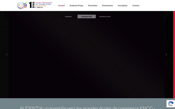 Screenshot of audentiaprepa.com