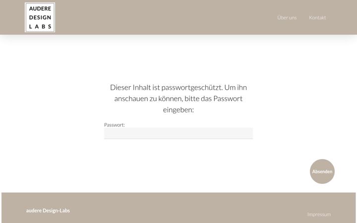 Screenshot of audere-designlabs.com