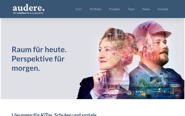 Screenshot of audere-mobile-solutions.com