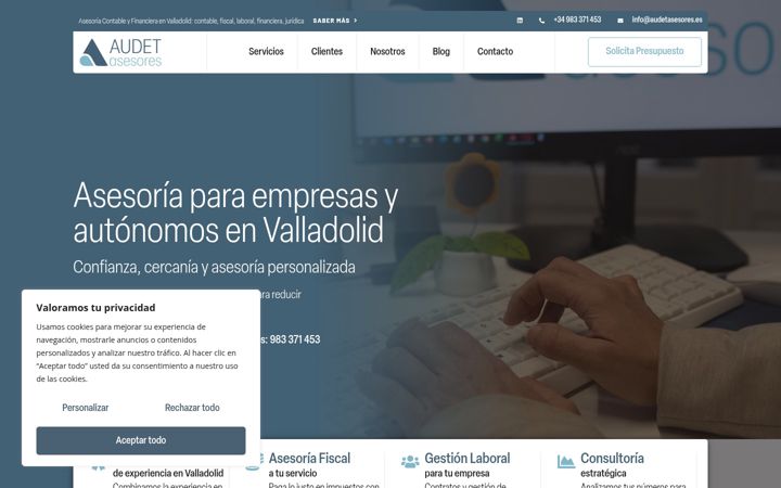 Screenshot of audetasesores.es