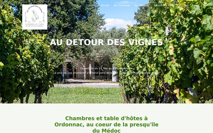 Screenshot of audetourdesvignes.com