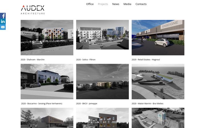 Screenshot of audex-architecture.be