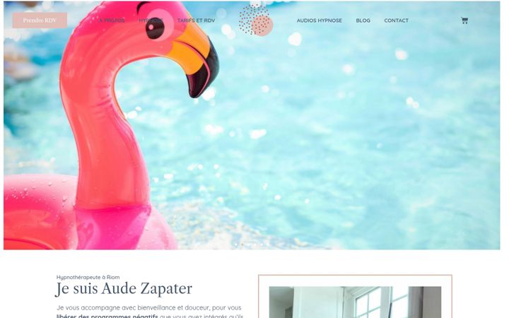 Screenshot of audezapater-hypnose.com