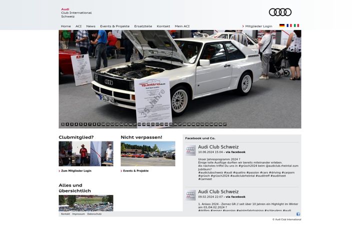 Screenshot of audi-club-international.ch