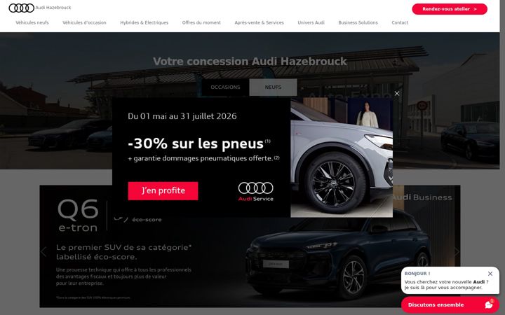 Screenshot of audi-hazebrouck.com