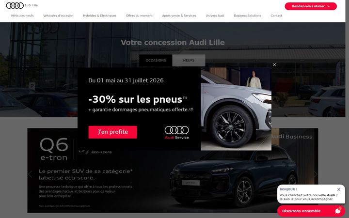 Screenshot of audi-lille.fr