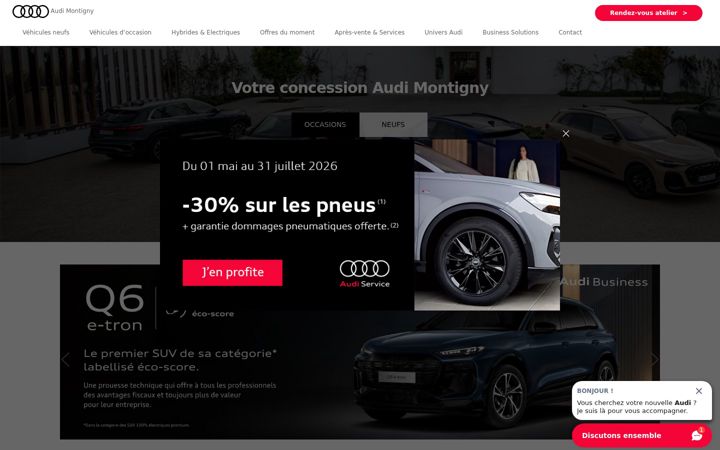 Screenshot of audi-montigny.fr