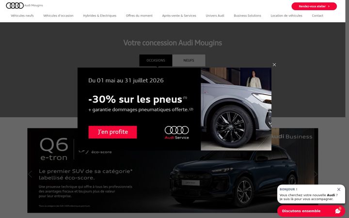 Captură de ecran a audi-mougins.com