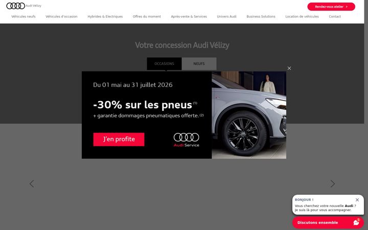 Captură de ecran a audi-velizy.fr