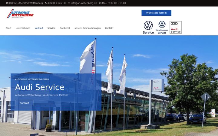 Screenshot of audi-wittenberg.de