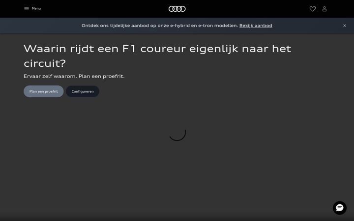 Screenshot of audi.nl