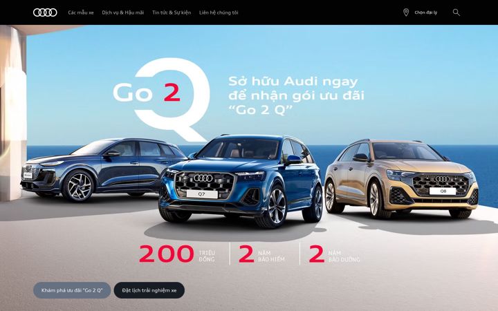 Screenshot of audi.vn