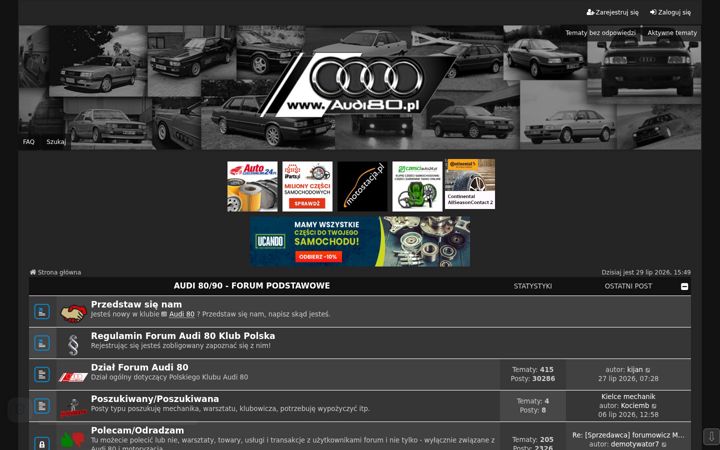 Screenshot of audi80.pl