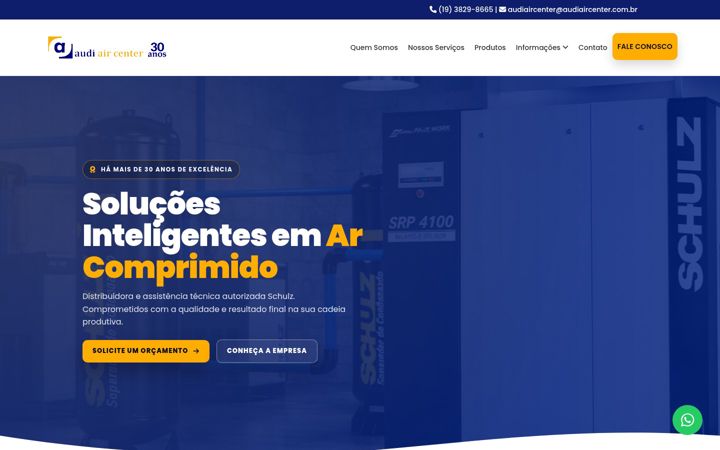 Screenshot of audiaircenter.com.br