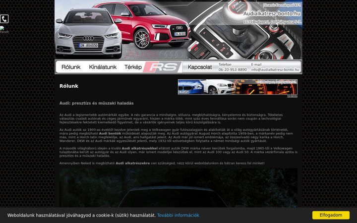 Screenshot of audialkatresz-bonto.hu