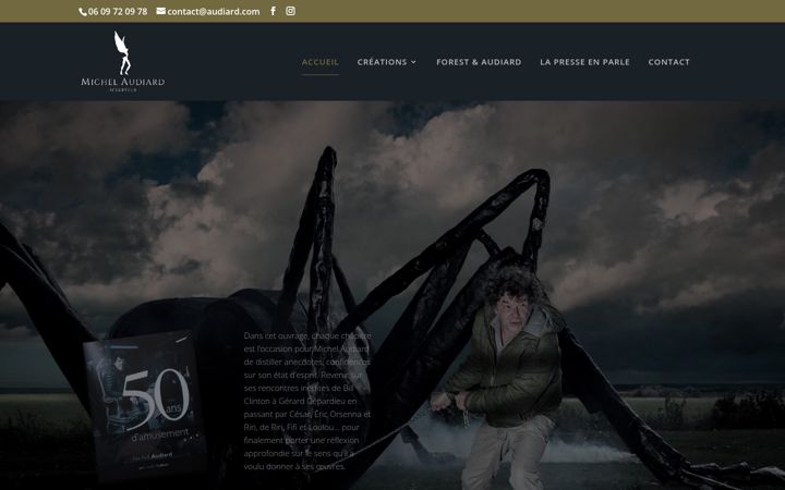 Screenshot of audiard.com