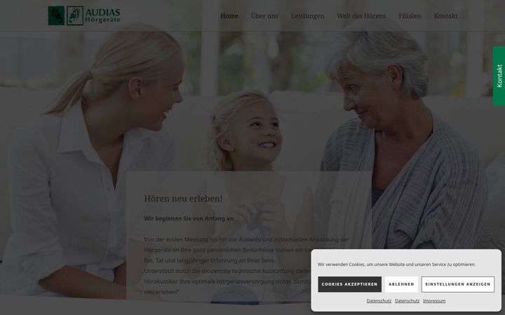 Screenshot of audias.de