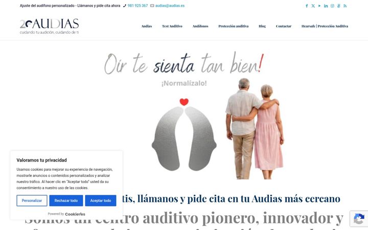 Screenshot of audias.es
