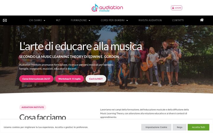 Screenshot of audiationinstitute.org