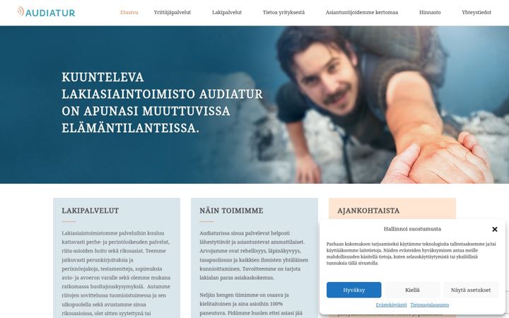Screenshot of audiatur.fi
