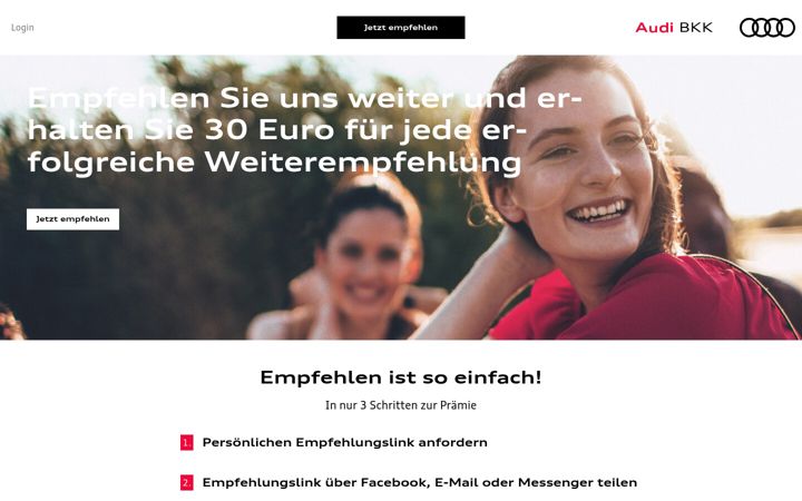Screenshot of audibkk-empfehlen.de