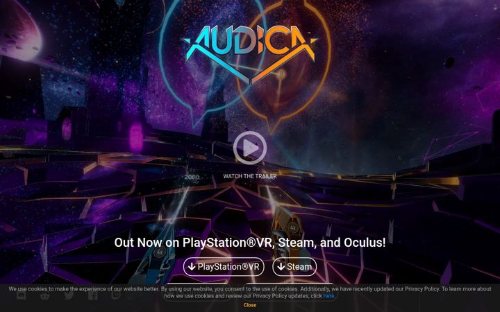 Kuvakaappaus sivustosta audicagame.com