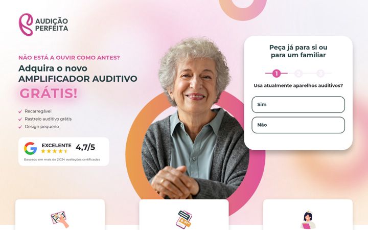Screenshot of audicao-perfeita.pt
