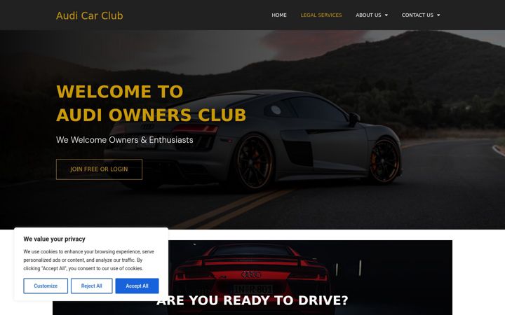 Screenshot of audicar.club