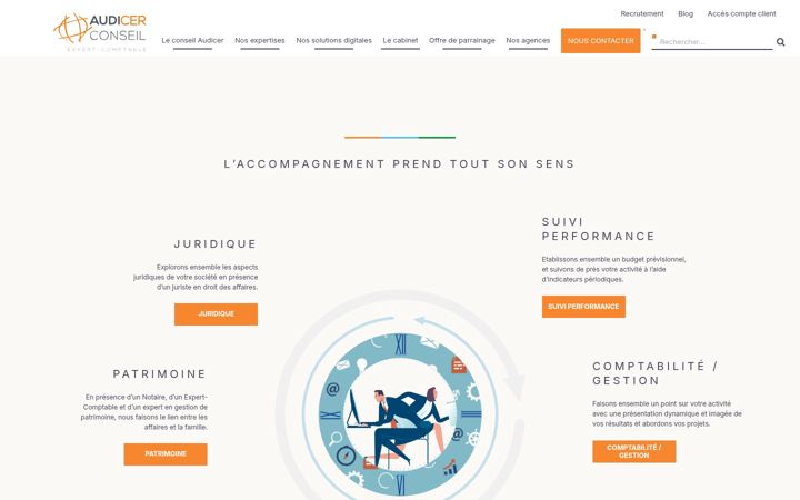 Skjermbilde av audicer-conseil.com
