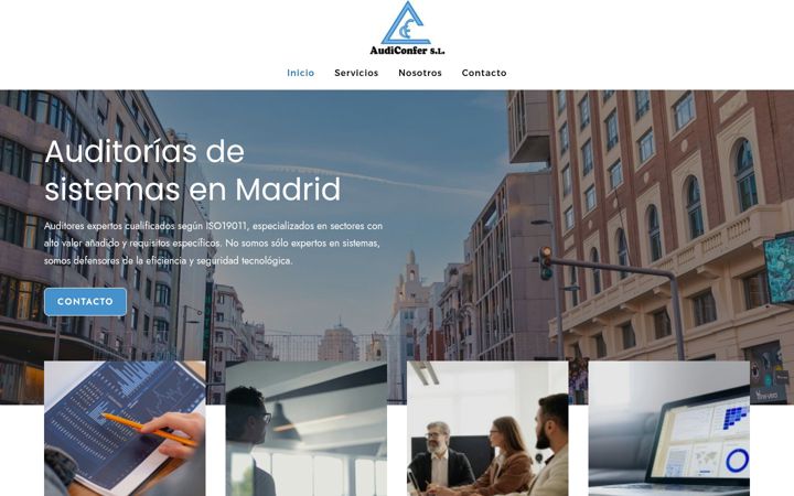 Screenshot of audiconfer.es