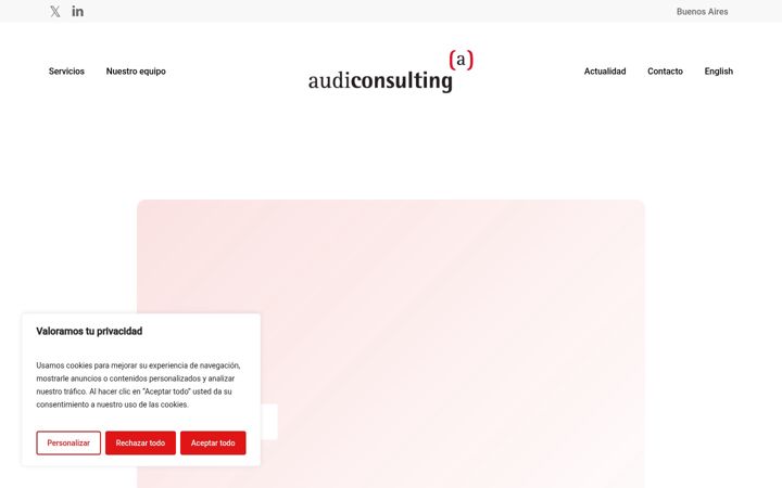Screenshot of audiconsulting.com