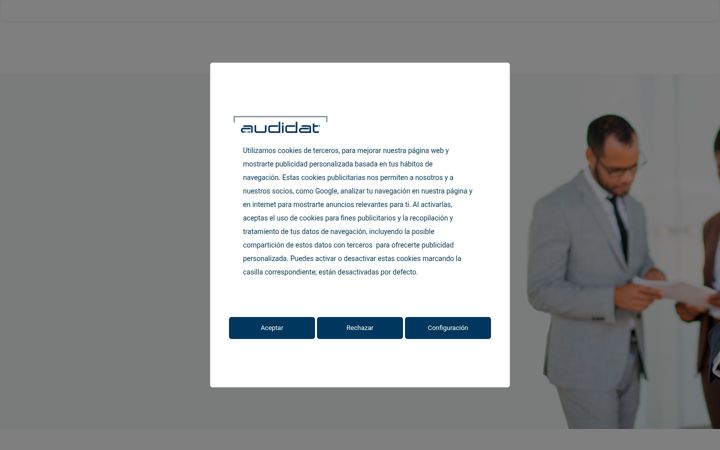 Screenshot stránky audidat.com
