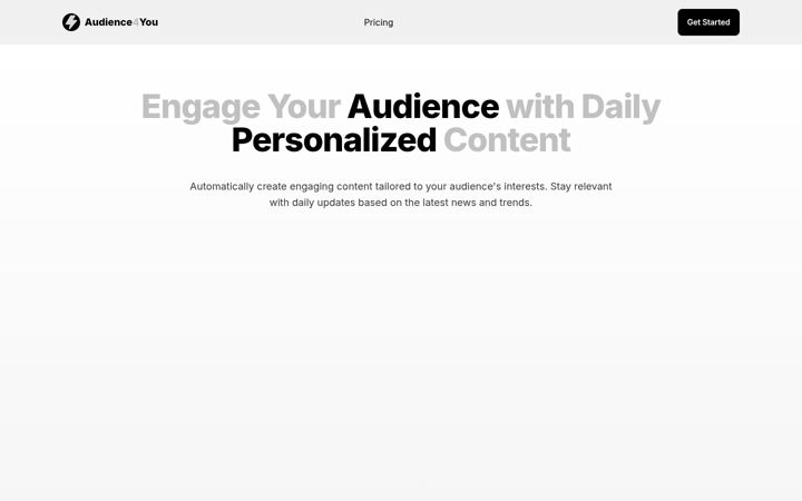 Screenshot of audience4you.com