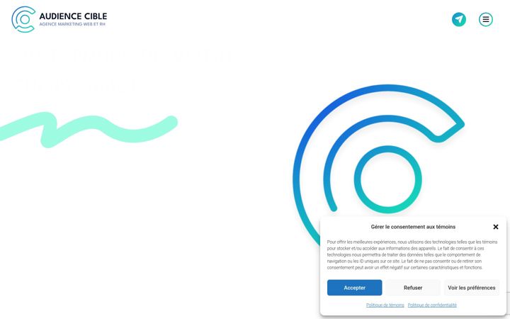Screenshot of audiencecible.com