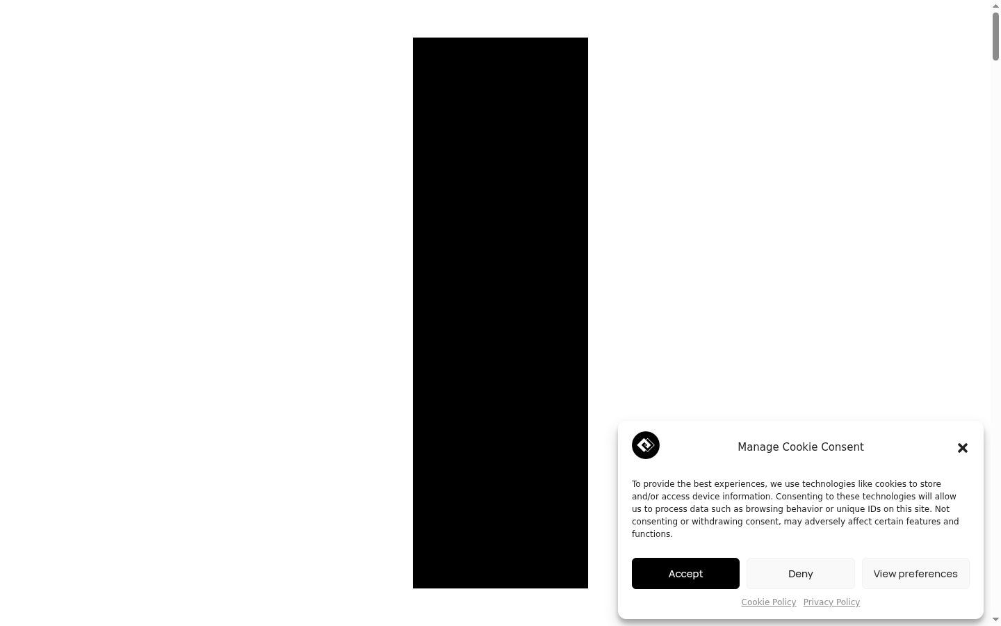 Screenshot tal-banner tal-kunsens muri qabel kwalunkwe interazzjoni