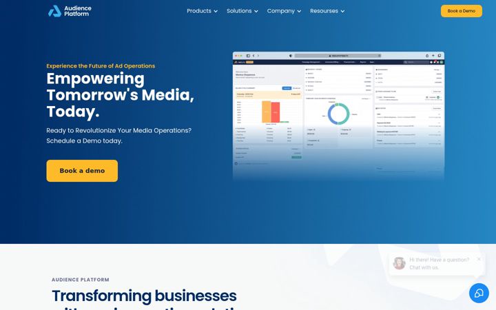 Screenshot of audienceplatform.net