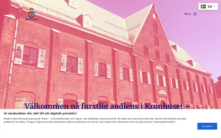 Screenshot van audiensen.se