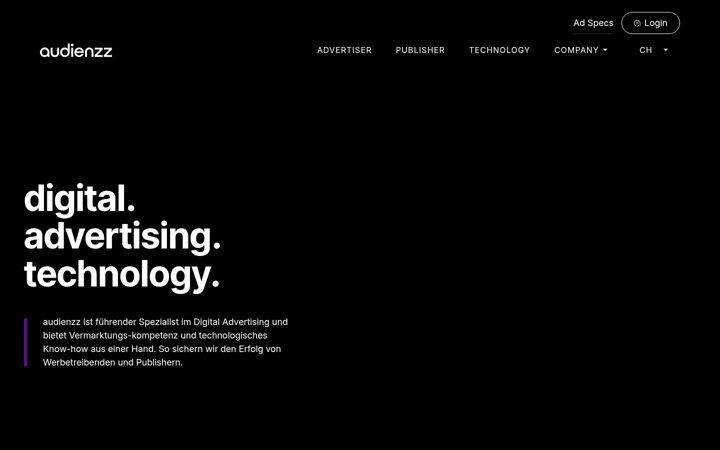 Screenshot of audienzz.com