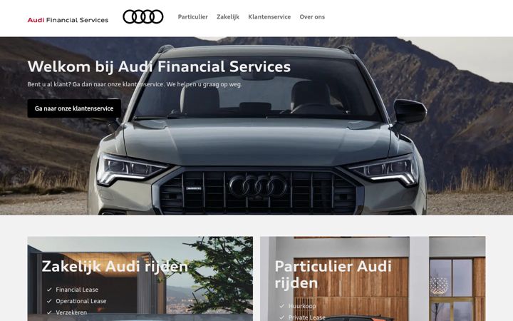 Screenshot of audifinancialservices.nl