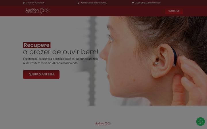 Snimka zaslona za audifonaparelhosauditivos.com