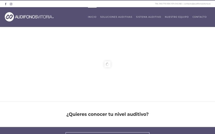 Screenshot of audifonosvitoria.es