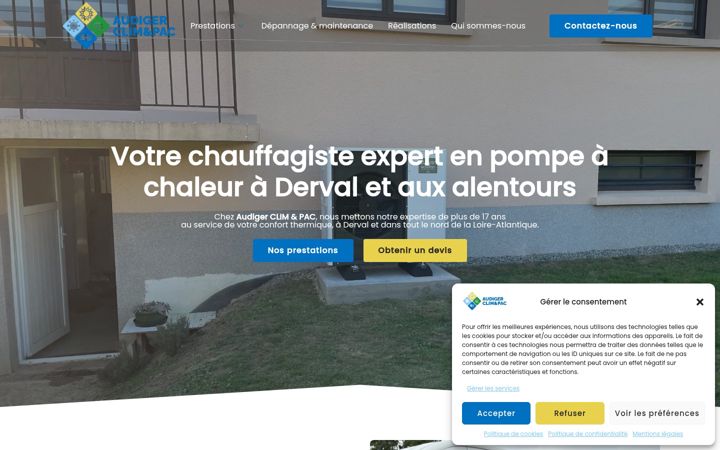 Screenshot of audigerclimetpac.fr
