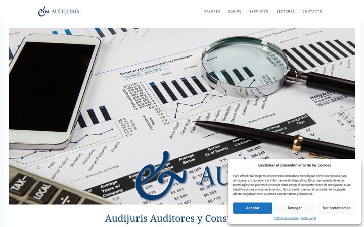 Screenshot of audijuris.com