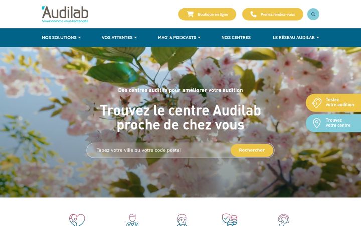 Screenshot of audilab-larochelle.com