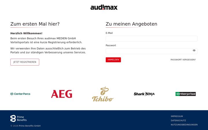 Screenshot of audimax-studentenrabatte.de
