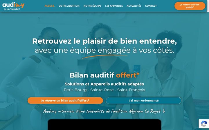 Screenshot ta' audimy.fr