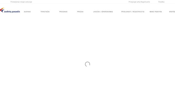 Screenshot of audiniupasaulis.lt