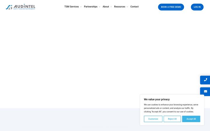 Screenshot of audintel.com