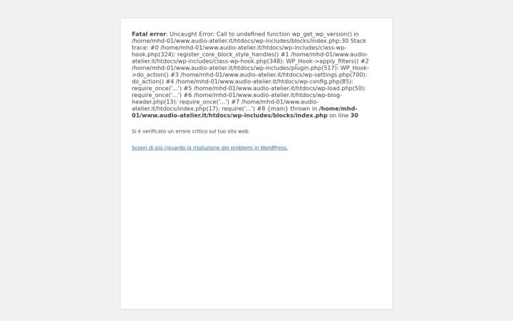 Screenshot of audio-atelier.it
