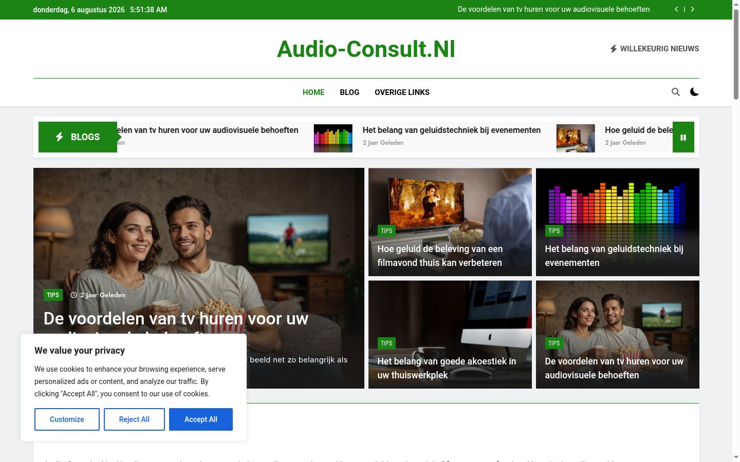 Sutikimo reklamjuostės, rodytos prieš bet kokią sąveiką, ekrano kopija